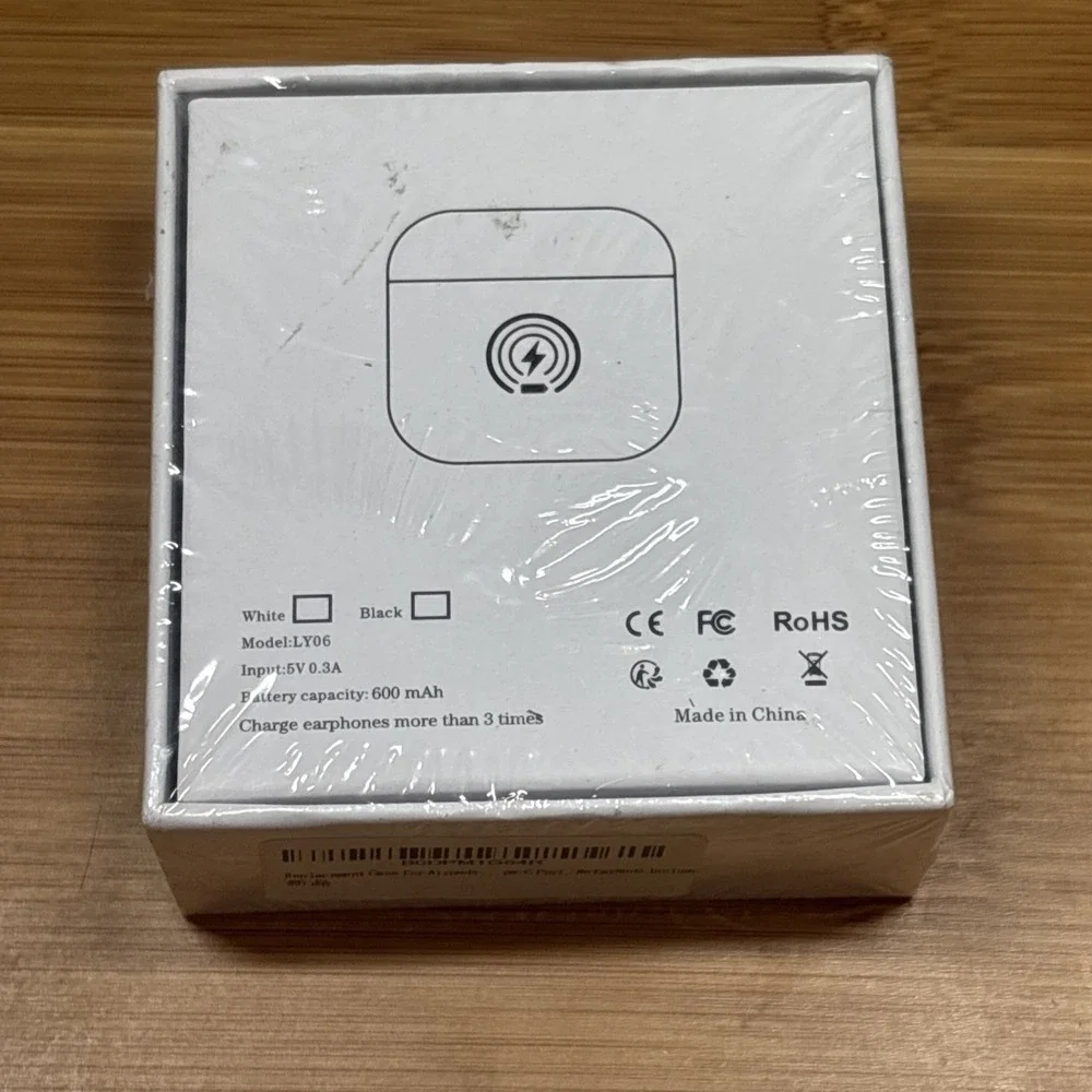 Nioscrr Wireless Charging Case White for AirPods Pro 1st & 2nd Gen